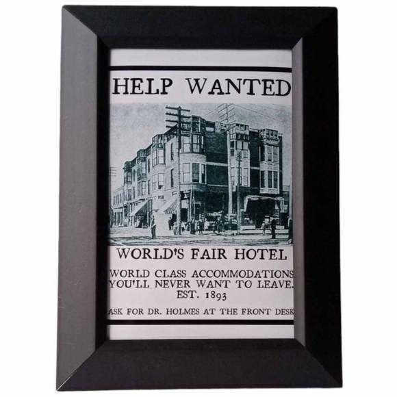 1883 during world's Fair HH Holmes hotel ad vintage serial killer horromh - Picture 1 of 3